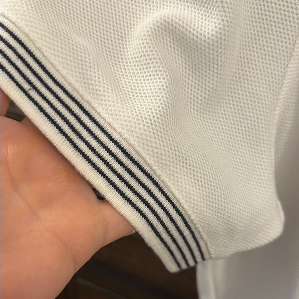 Casual White Polo Shirt - Picture 3 of 4